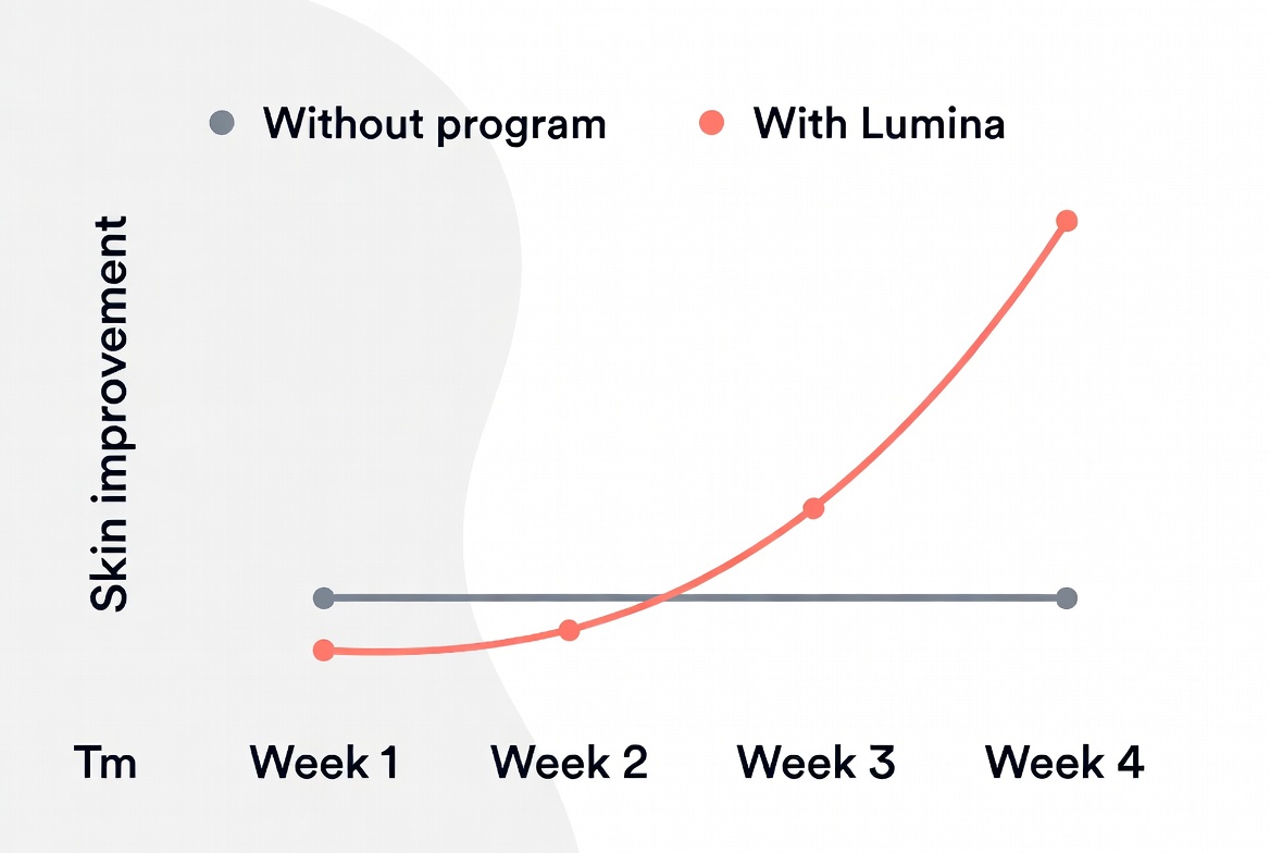 4-week progress chart